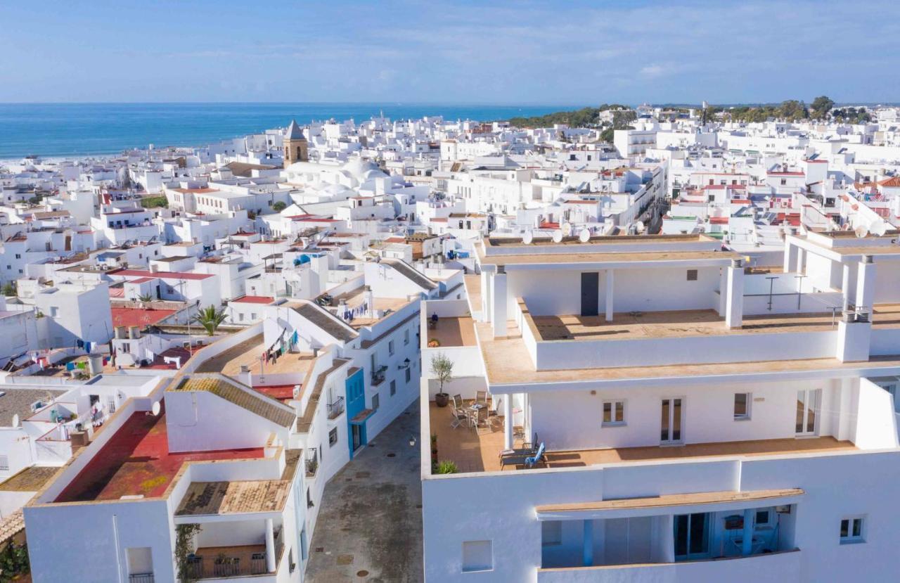 Terraza Trafalgar Apartamento Tipo Penthouse Con Enorme Terraza Y Vistas Al Mar Conil De La Frontera Luaran gambar